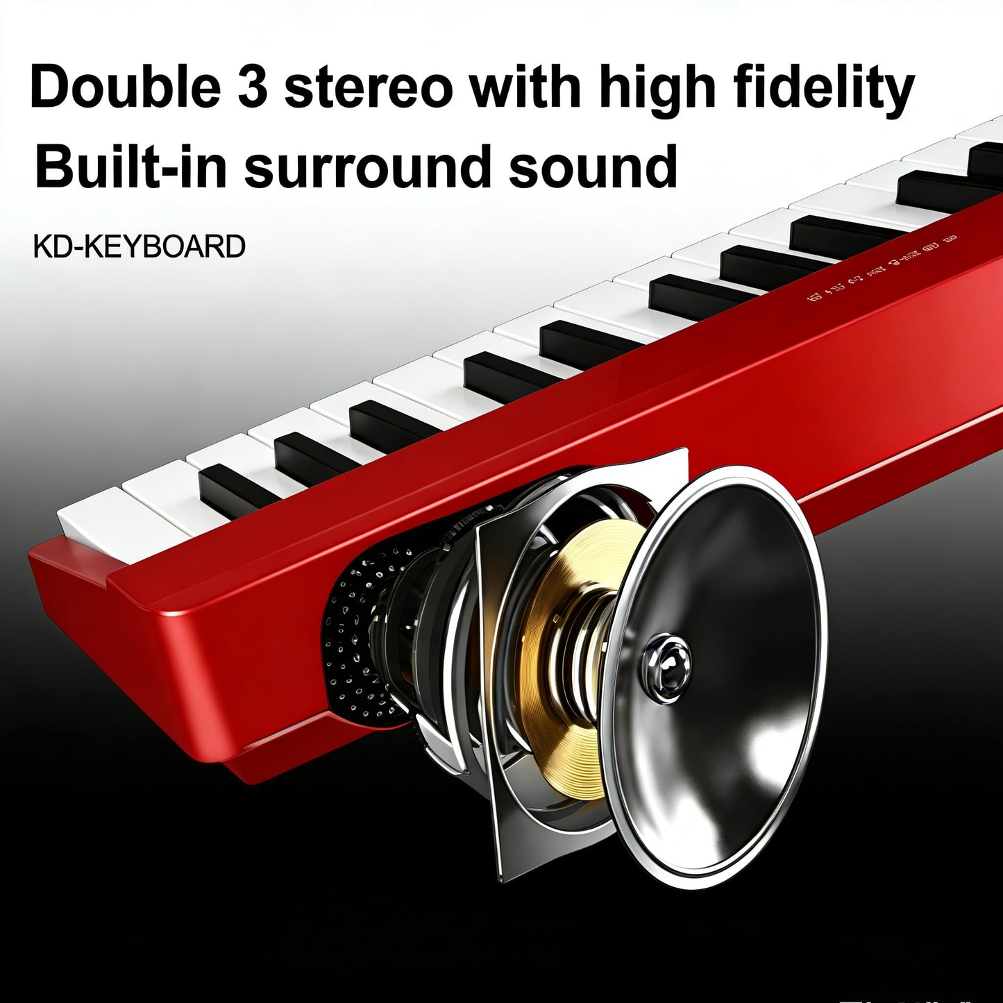 Coolmusic Beginner Digital Piano 88 Key Semi-Weighted Keyboard, Portable Electric Piano with Sustain Pedal, Power Supply