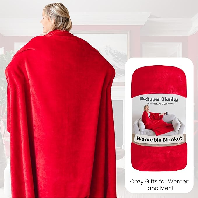 Wearable Blankets for Women, Adult Wearable Blanket Men, Valentine's Day Gifts for Her, Wife Birthday Gift Ideas