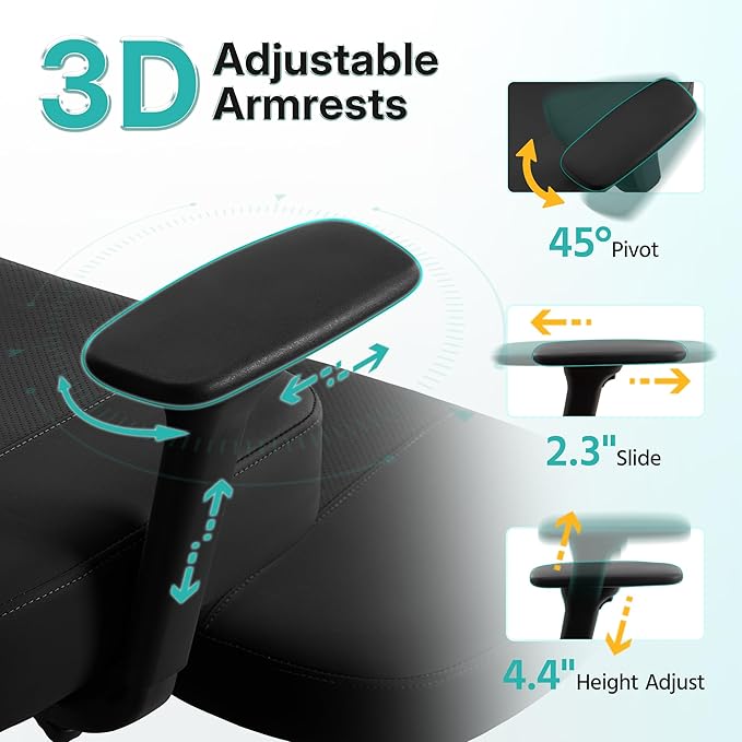 Criss Cross Office Chair with Armrest Wheels & Stretchable Rotating Footrest, Ergonomic Cross Legged Swivel Chair with Back Support& Adjustable Height for Yoga Kneeling Meditation Home Office