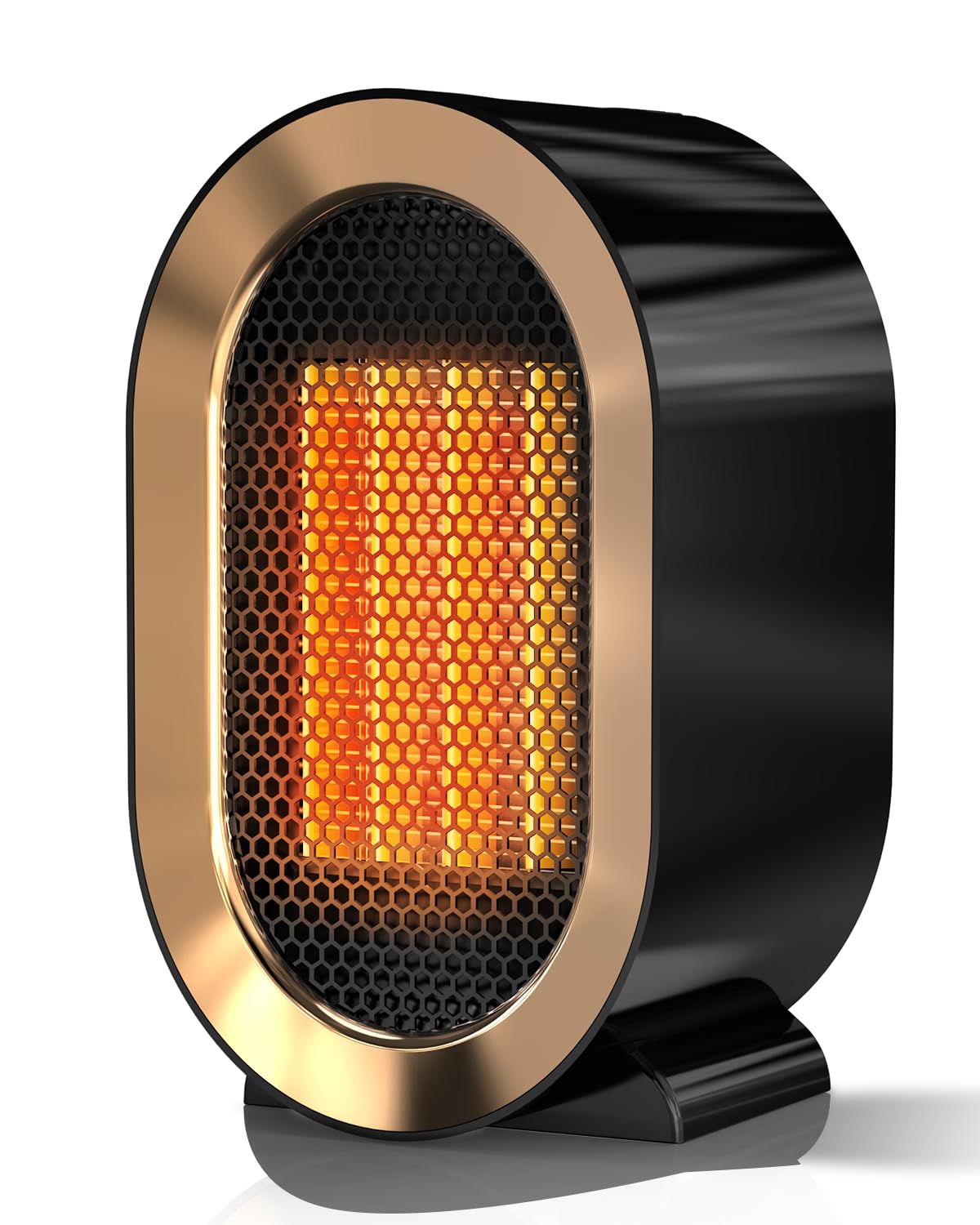 Space heater,Portable PTC Ceramic Space Heater for Indoor Use,Quiet Desk Heater for Office,Energy-Saving Bathroom Heater,Tipping