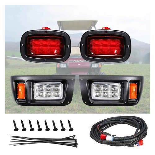Golf Cart Club Car DS LED Light | LED Headlights & LED Tail Lights For Club Car DS Gas & Electric golf carts (1993 & up) 12V