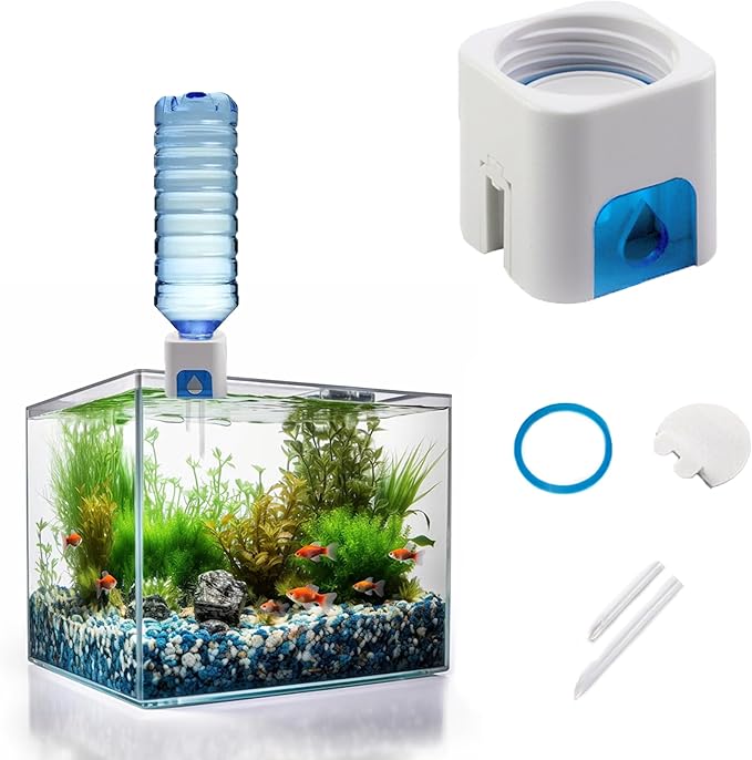KOLIBROX Auto Top Off Water Filler - Aquarium Mini ATO System, Water Filler & Level Controller with Float Valve - Easy to ...