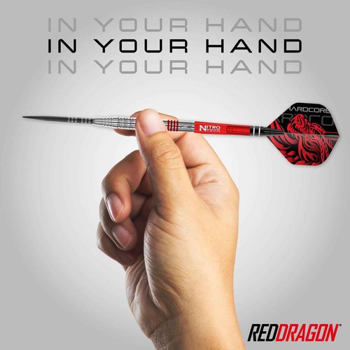RED DRAGON Jonny Clayton Original 2.0 26 Gram Premium Tungsten Steeltip Darts Set with Flights and Stems