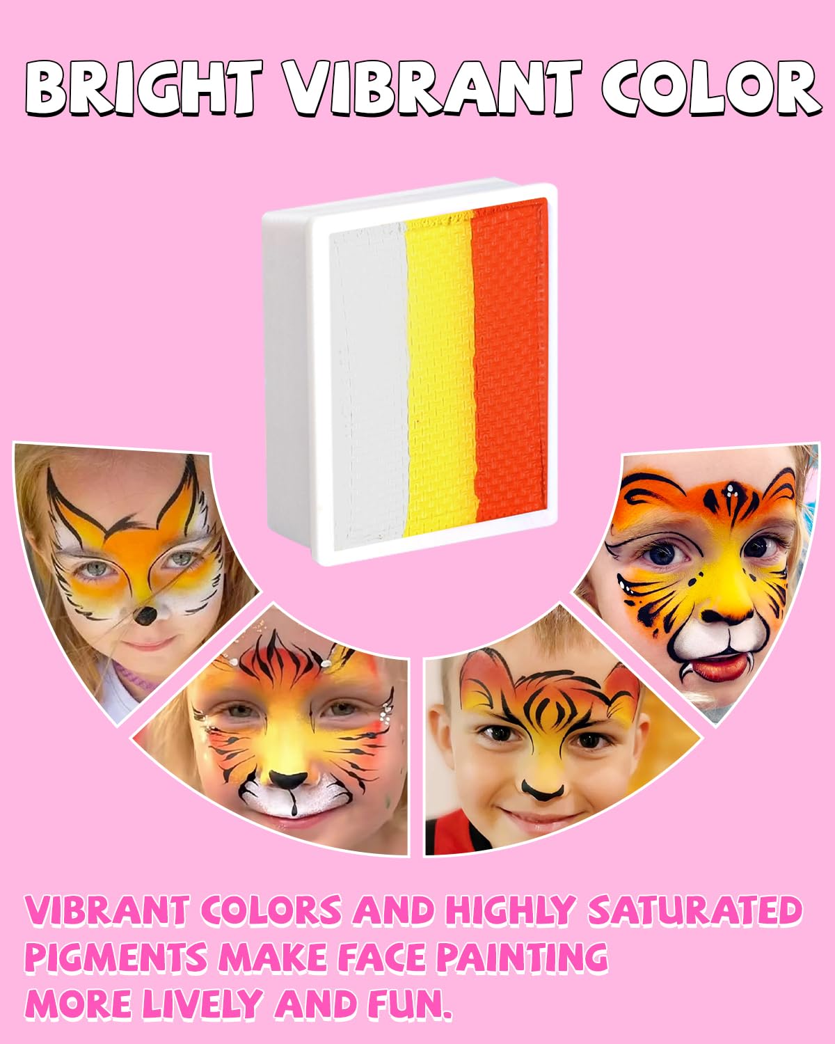 Anka Bella Professional Face Painting Kit for Kids,12X10gm Water Based Split Cake Face Paint with Stencil & Brushes,Hypoallergenic & Non-Toxic,Gift for Birthday Parties/Halloween/Carnival