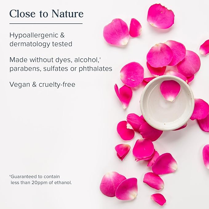 HERITAGE STORE Rosewater - Refreshing Face Mist with Damask Rose, All Skin Types - Hydrating Rose Water Spray for Glowing Skin Care - No Dyes or Alcohol, Hypoallergenic, Vegan, 60-Day Guarantee, 8oz