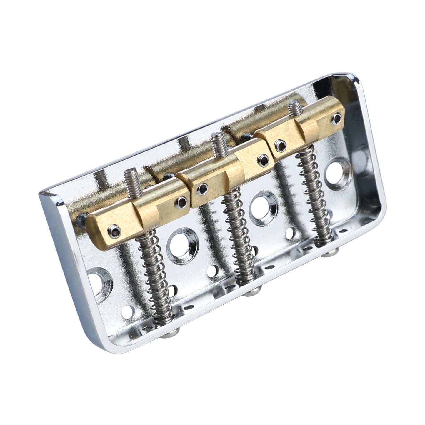 Ovsal 3-Pack Electric Guitar Brass Saddles 10.8Mm Compensated Brass Guitar Bridge Saddles Compatible With Fender Telecaster Tele