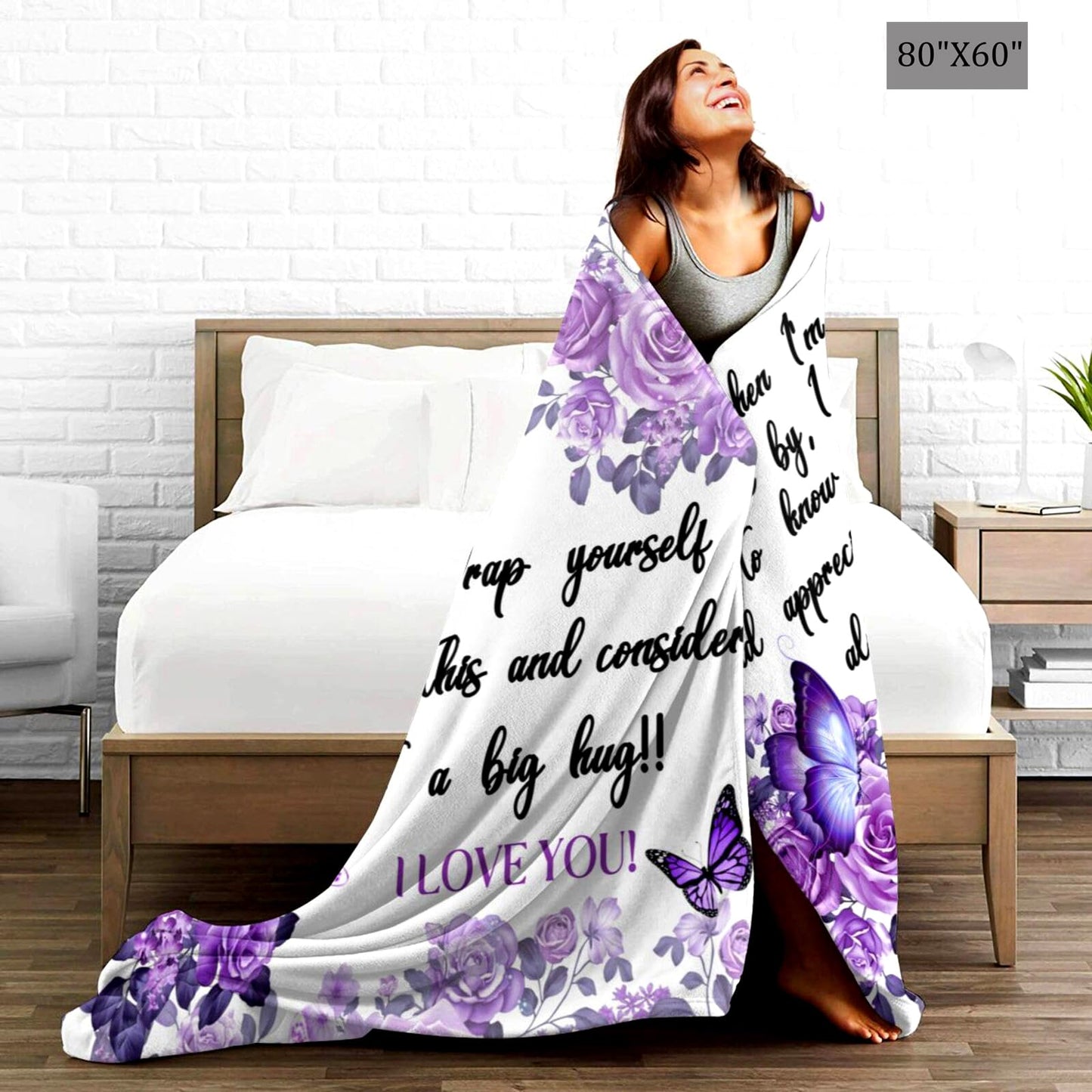 Sister Gifts Blanket from Sister Super Soft Flannel Throw Blankets for Birthday/Mothers Day 50"X40"