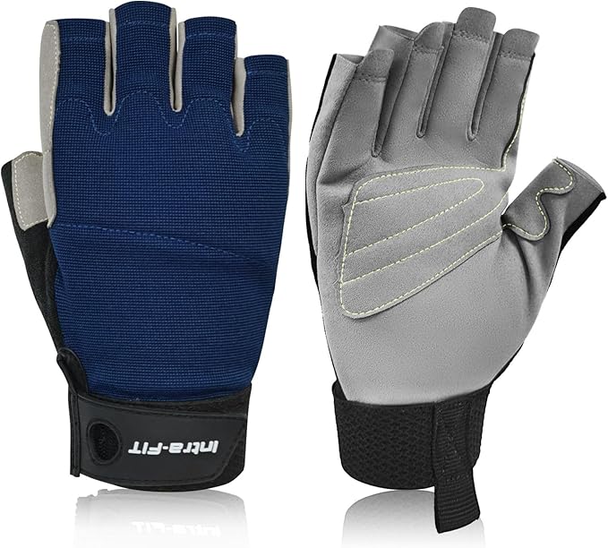 Intra-FIT Climbing Gloves, Lightweight, Breathable, Perfect for Rock, Tree, Wall, Mountain, Climbing