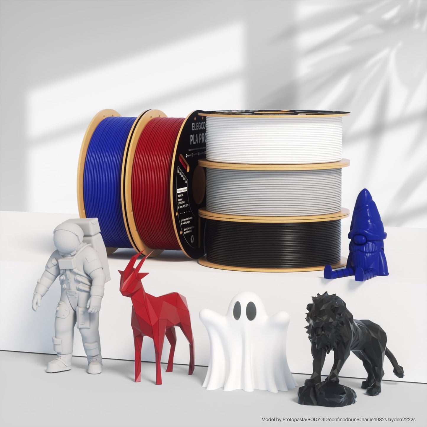 ELEGOO PLA PRO Filament 1.75mm Burgundy Red 1KG, 30-250mm/s Printing Speed Improved Rigidity 3D Printer Filament Dimensional Accuracy +/- 0.02mm, 1kg Spool (2.2lbs)