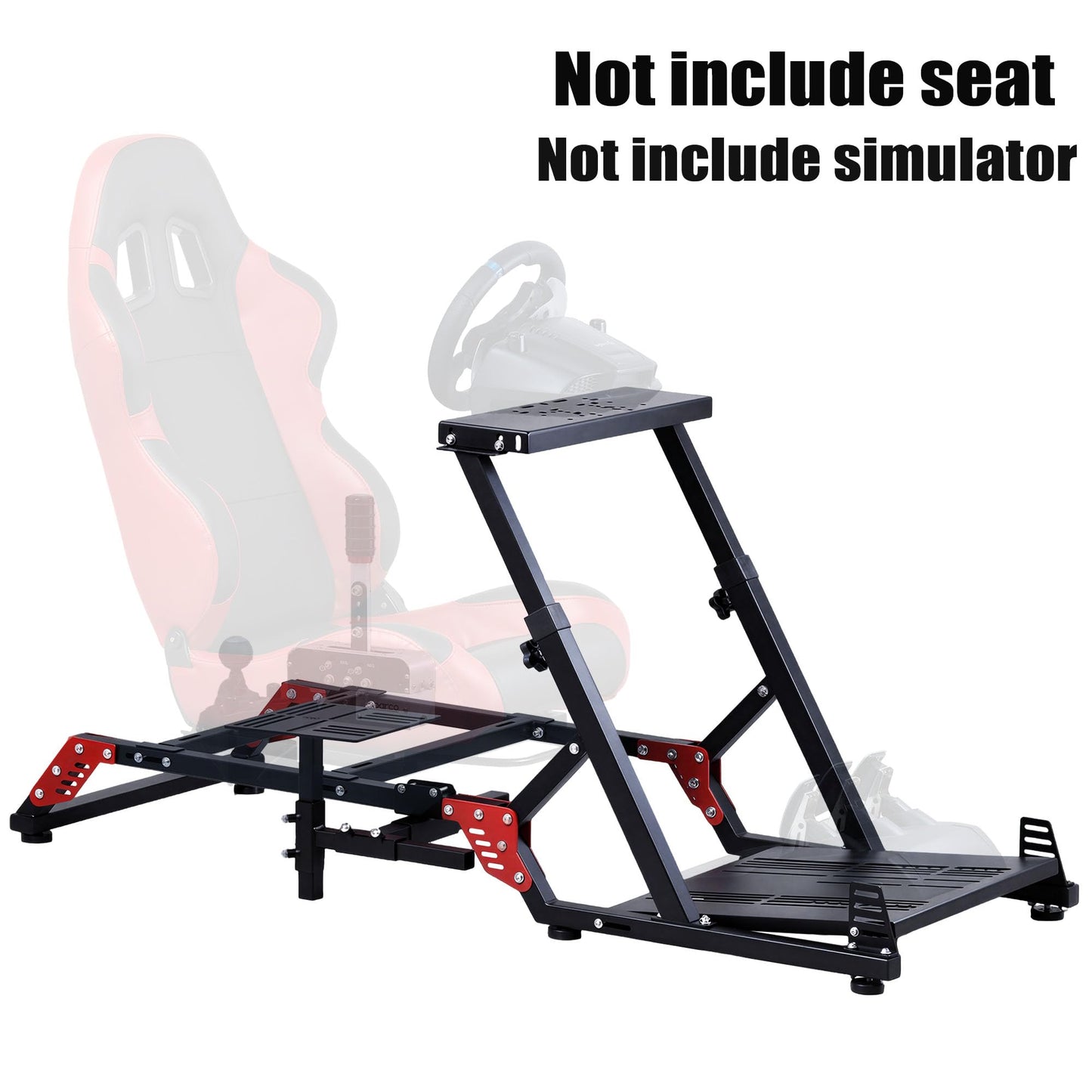 Racing Simulator Stand Cockpit Frame (No Seat) Steering Wheel Stand Support for Logitech G29/G920/G923/G27/G25 for Thrustmaster T248/T300/TS-PC/TS-XW/T500/T500RS/T300RS/TX/TMX