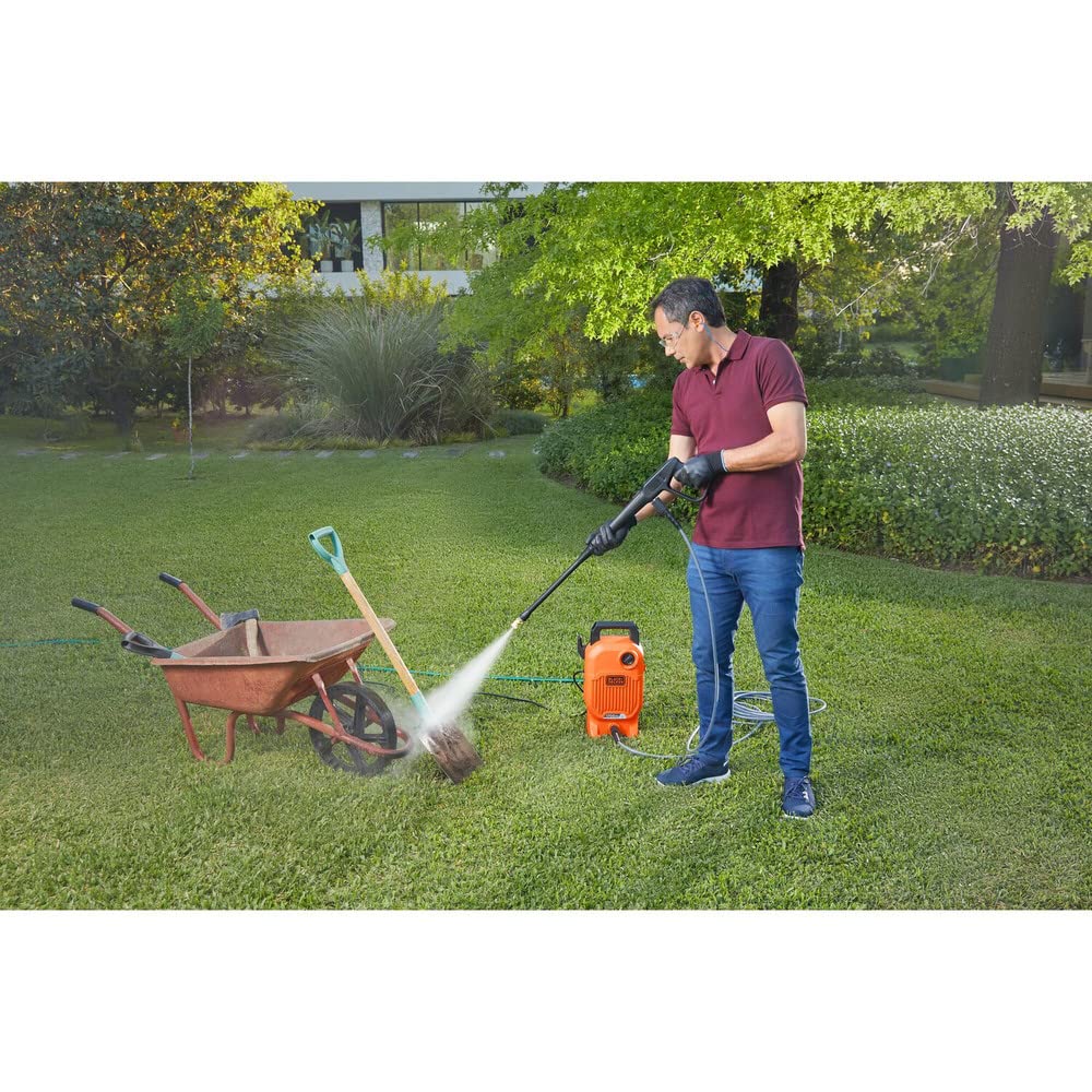 BLACK+DECKER Electric Pressure Washer, Cold Water, 1700 PSI, 1.2 GPM (BEPW1700)