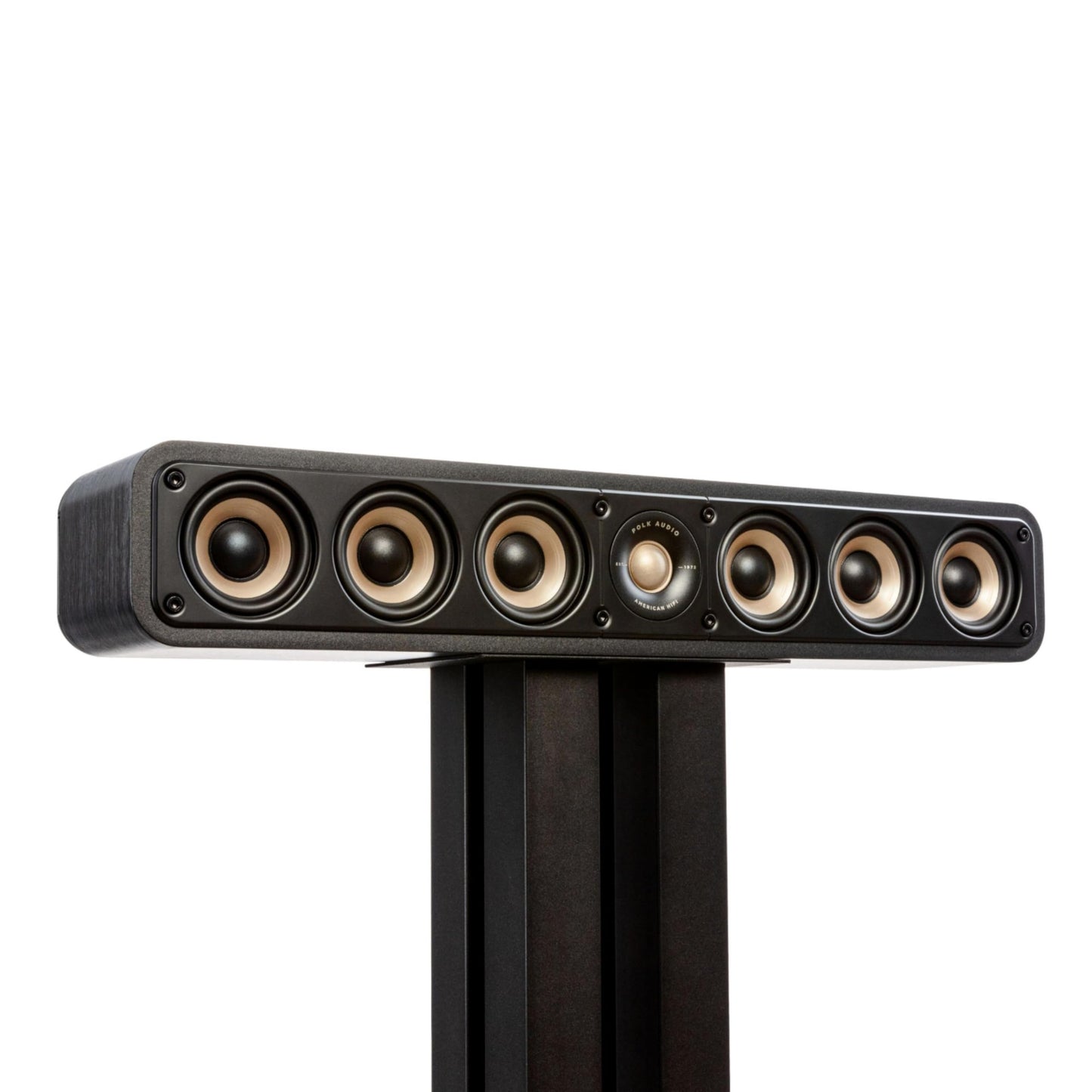 Polk Signature Elite ES35 Slim Center Channel Speaker - Hi-Res Audio Certified, Dolby Atmos & DTS:X Compatible, 1" Tweeter & (6) 3" Woofers, Dual Power Port for Effortless Bass, Stunning Black