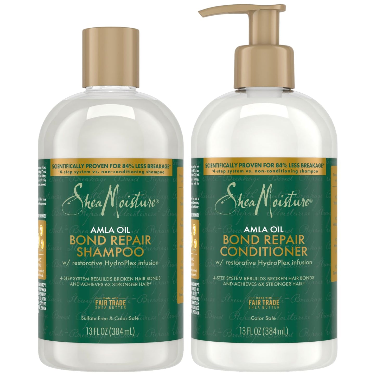 SheaMoisture Bond Repair Shampoo & Conditioner Set - Frizz Control, Strengthening Hair Breakage Repair Treatment with Amla Oil,