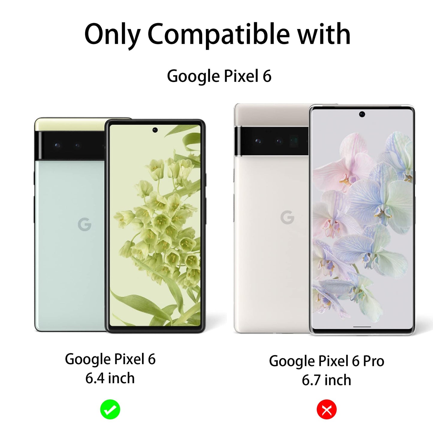 Aacl 2 Pack Tempered Glass For Google Pixel 6 Screen Protector+ 2 Pack Camera Lens Protector, [With Alignment][Fingerprint Unloc