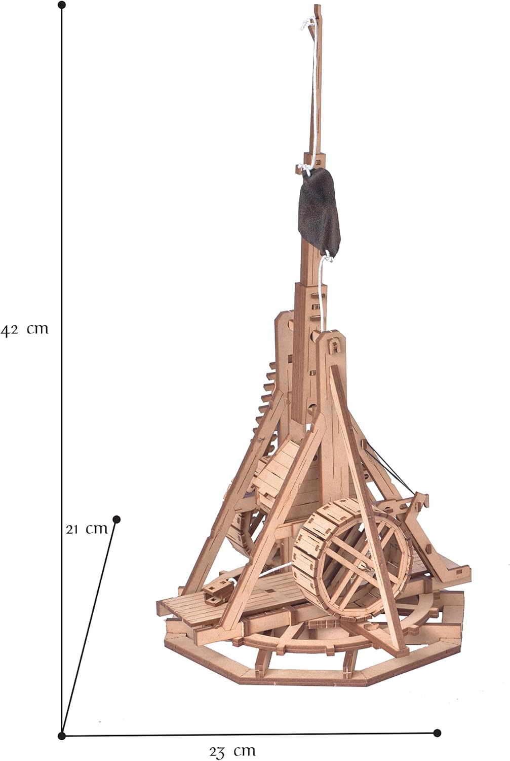Trebuchet - Warwolf - 3D Wooden Puzzle - DIY Model Building Kit for Adults - Creative Gift