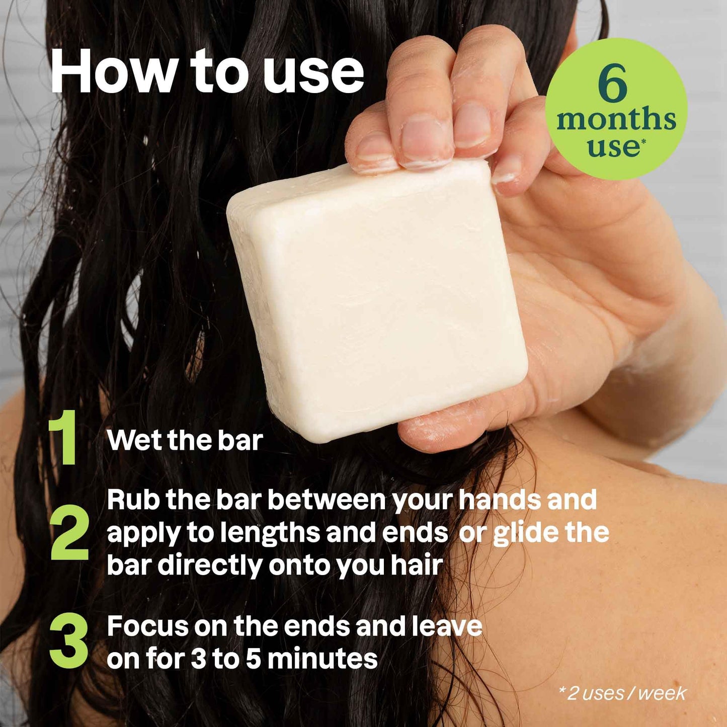 ATTITUDE Nourishing Conditioner Bar, Natural Origin, For Dry and Dull Hair, Avocado Oil & Shea Butter, Clean Ingredients, Vegan,