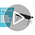 HKLGorg Folding Table, Heavy Duty Plastic Folding Utility Table Indoor Outdoor, Party Dining Table Easy to Assemble with L...