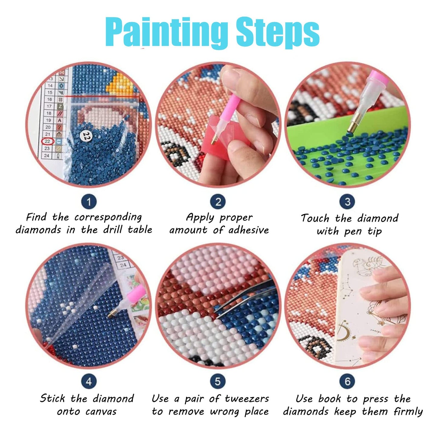 DIY Diamond Painting Full Round Drill Kits for Adults Hanukkah Star of David Jewish 12x16 inch
