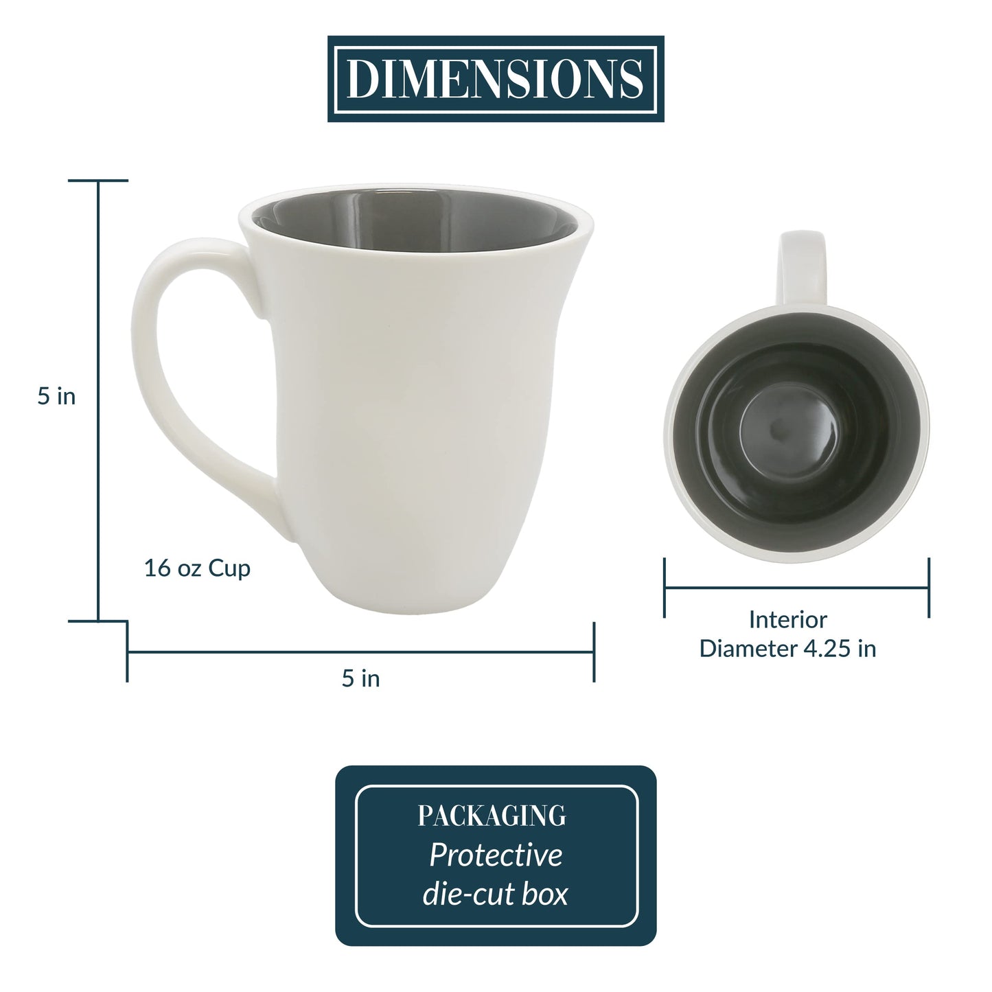 Pavilion Gift Company - Love You, Honey 16-ounce Stoneware Coffee Mug, Mothers Day Gift, Inspirational Mug, Novelty Coffee Mugs, Coffee Tea Cup for Husband/Wife/Spouse, Birthday/Anniversary, 1 Count
