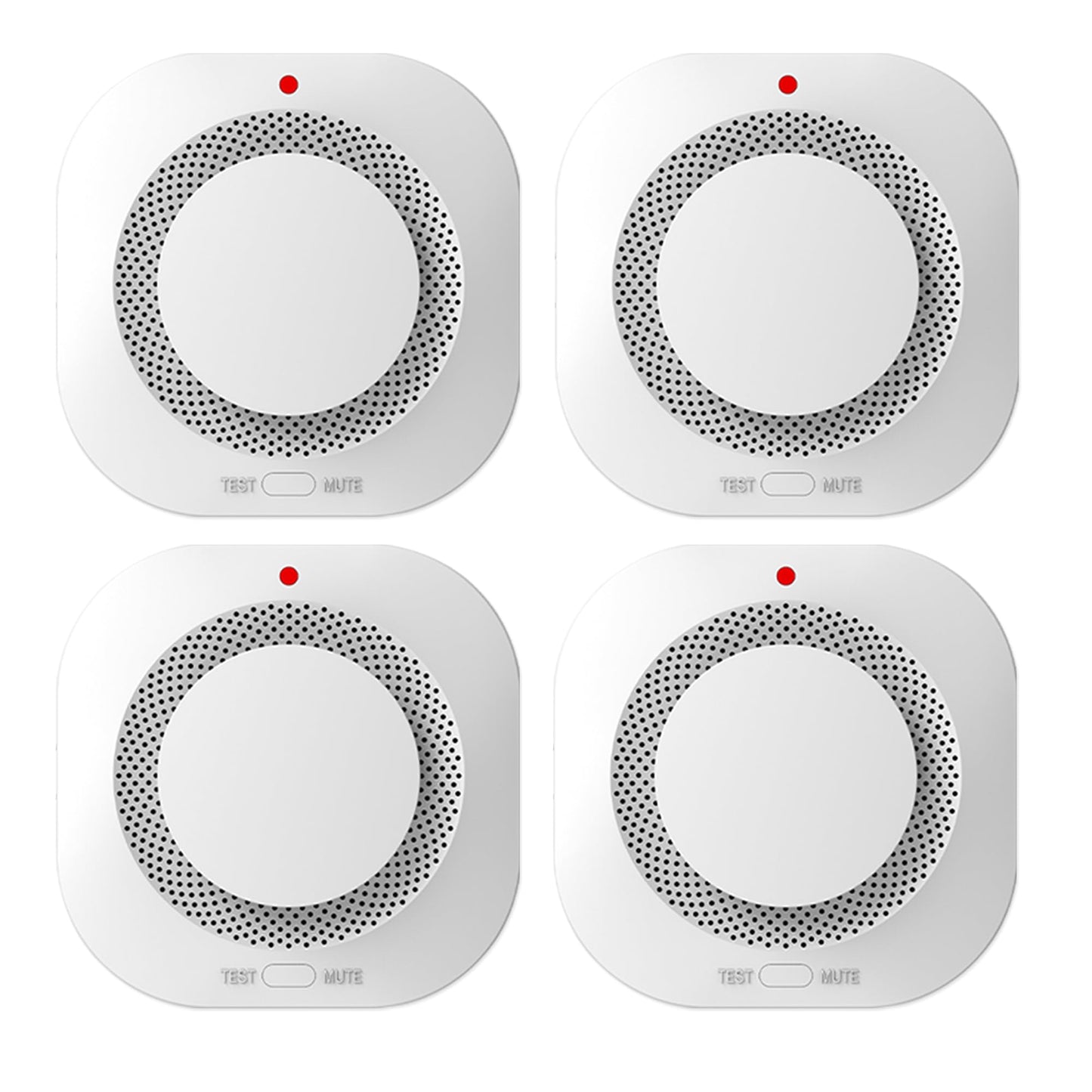 Photoelectric Smoke Detector Fire Alarm, Battery Operated, Smoke Alarm with Test Button & Low Battery Signal, LED Warning Light, 85-Decibel Alarm Sound, Easy Installation for Living Rooms and Bedrooms