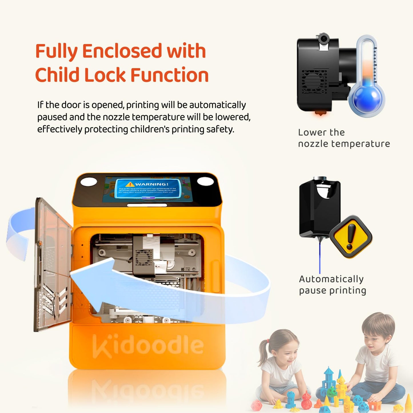 3D Printer For Kids, Safe For Children, Toy 3D Printer, Stem Learning Mate, Wi-Fi & App Control, Weekly Update Toy Library, Touc
