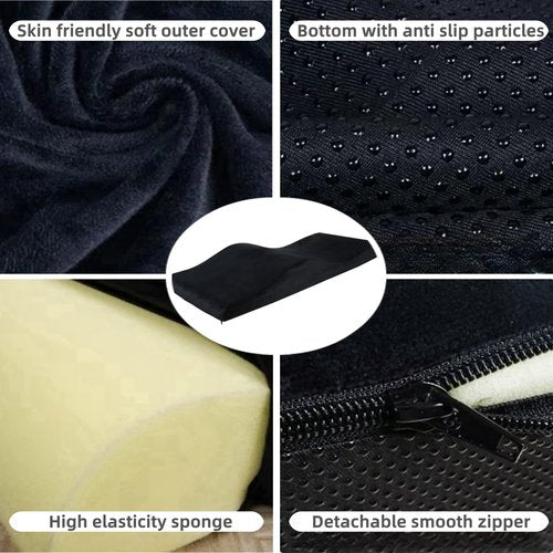 Lash Bed Foam Cushion & Ergonomic Massage Topper with Removable Cover - High Density Foam, Soft Touch & Short Plush for Salon (28 INCH)