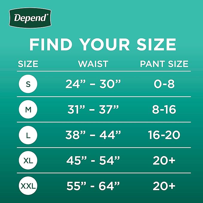 Depend Incontinence Underwear for Women, Extra-Large, 26 Count | Maximum Absorption | Disposable | Blush | Pack of 2