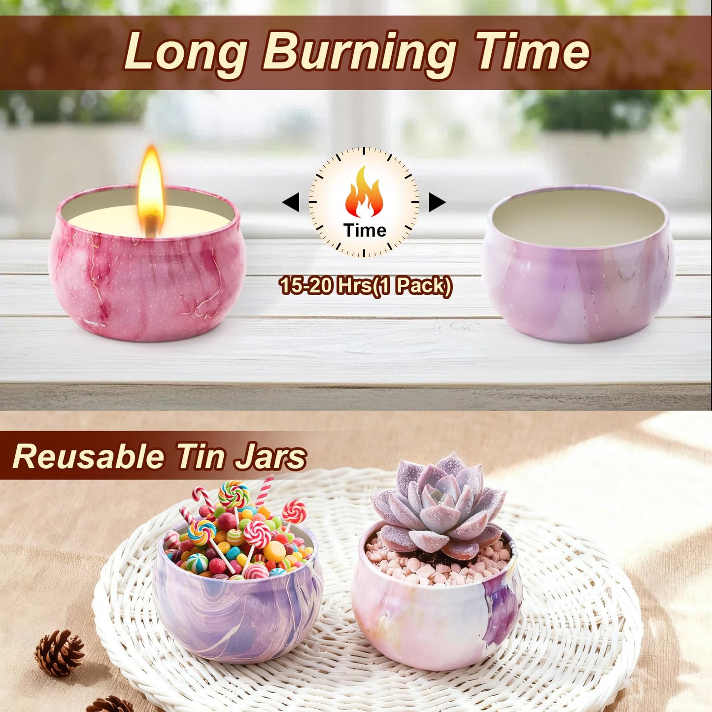 Scented Candles Gift Set, Candles for Home Scented 12 Pack, Soy Wax Aromatherapy Candle Set, 300 Hour Long Lasting, Birthday Gifts for Women Best Friends Sister Colleague