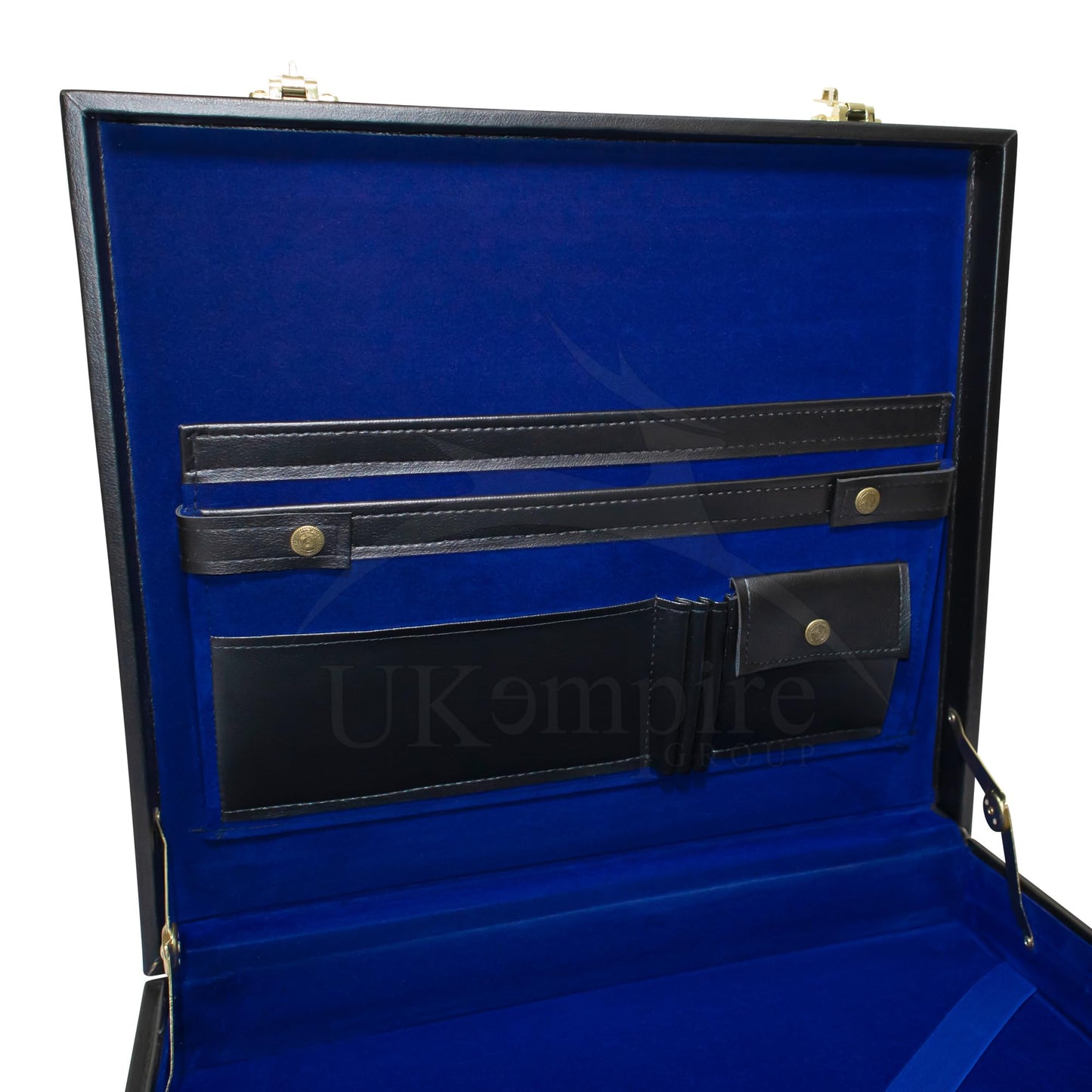 Premium Masonic Regalia MM/WM Apron Hard Case Briefcase, Black Leather – Freemason Bags & Cases (Imitation Leather)