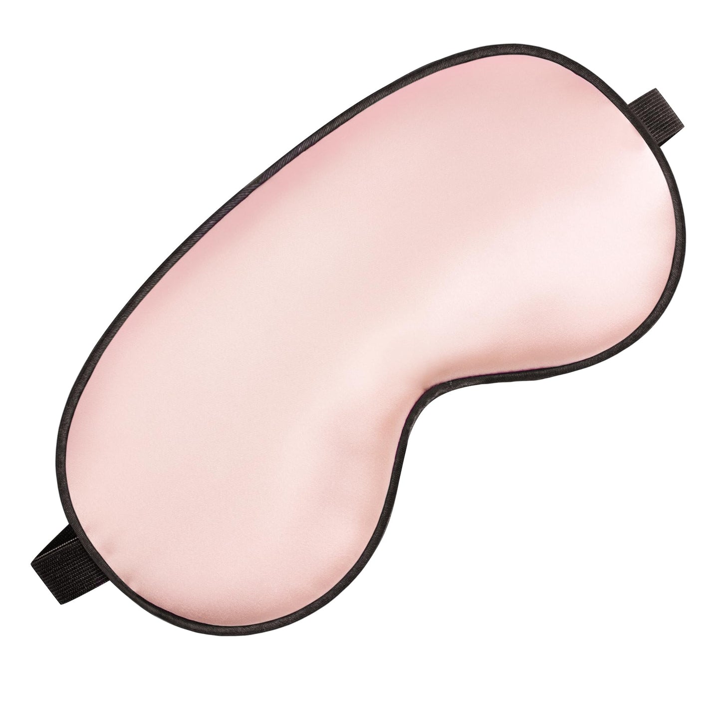 Silk Eye Sleep Mask - Adjustable Strap, Comfortable & Soft Satin Eye Mask, Blindfold Eyeshade for Men & Women for A Full Night's Sleep (Pink)