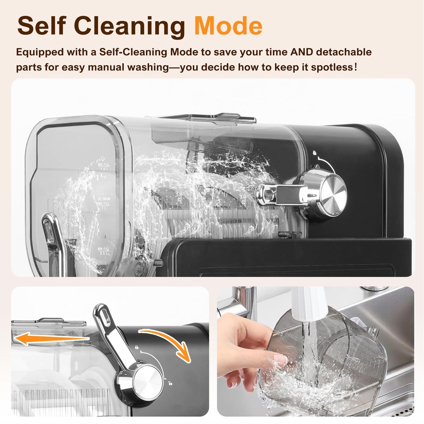 Danrelax Slushie Machine, 88 Oz Slushy for Home, LED Display, Auto-Clean, No Ice Needed, 6 Preset Programs, Frozen Drink Maker for Margaritas, Smoothies, Frappés, Milkshakes & Juices, Quiet Operation