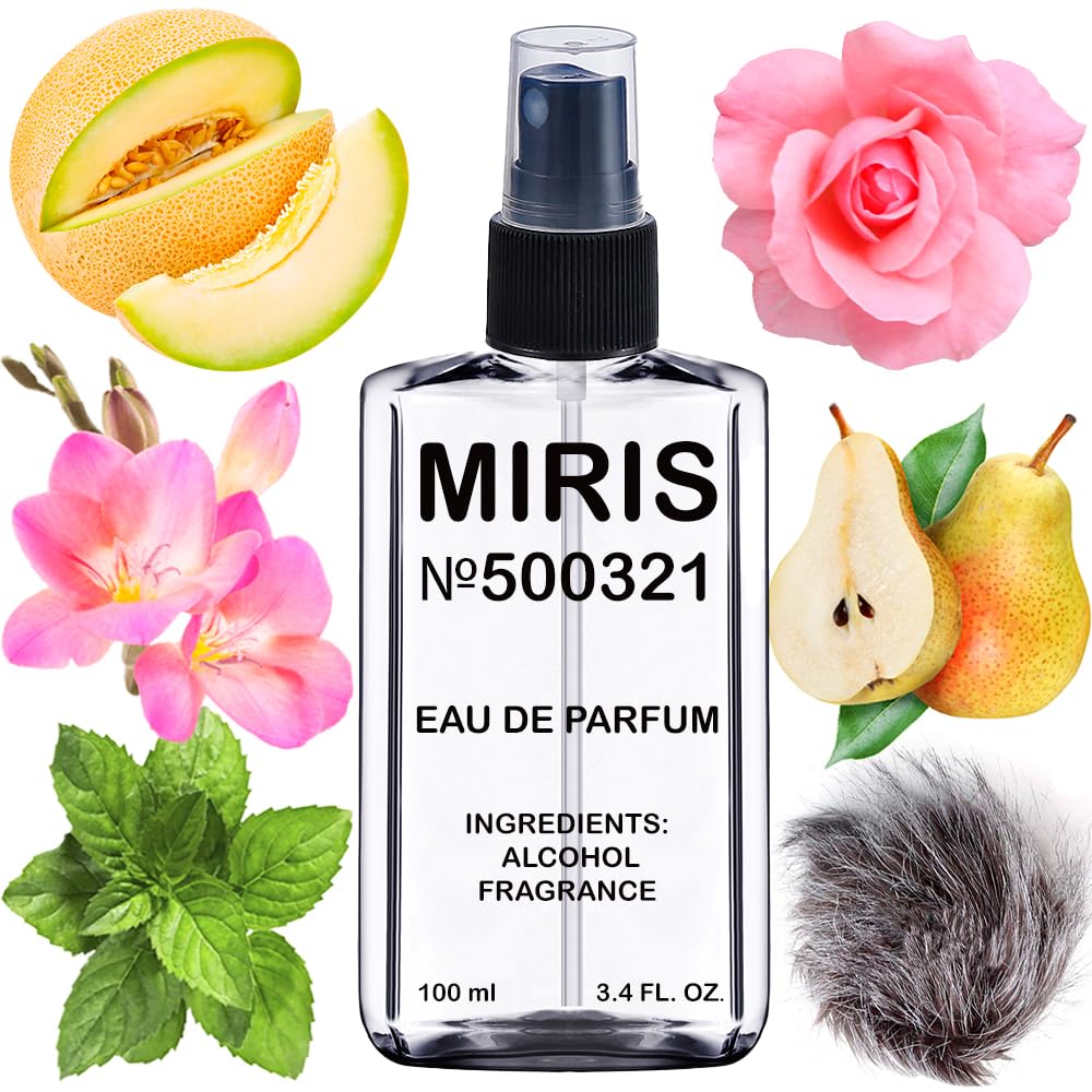 MIRIS No. 500321, Inspired by English Pear Freesia, Long-Lasting Eau de Parfum for Women, Spray 3.4 Fl Oz / 100 ml