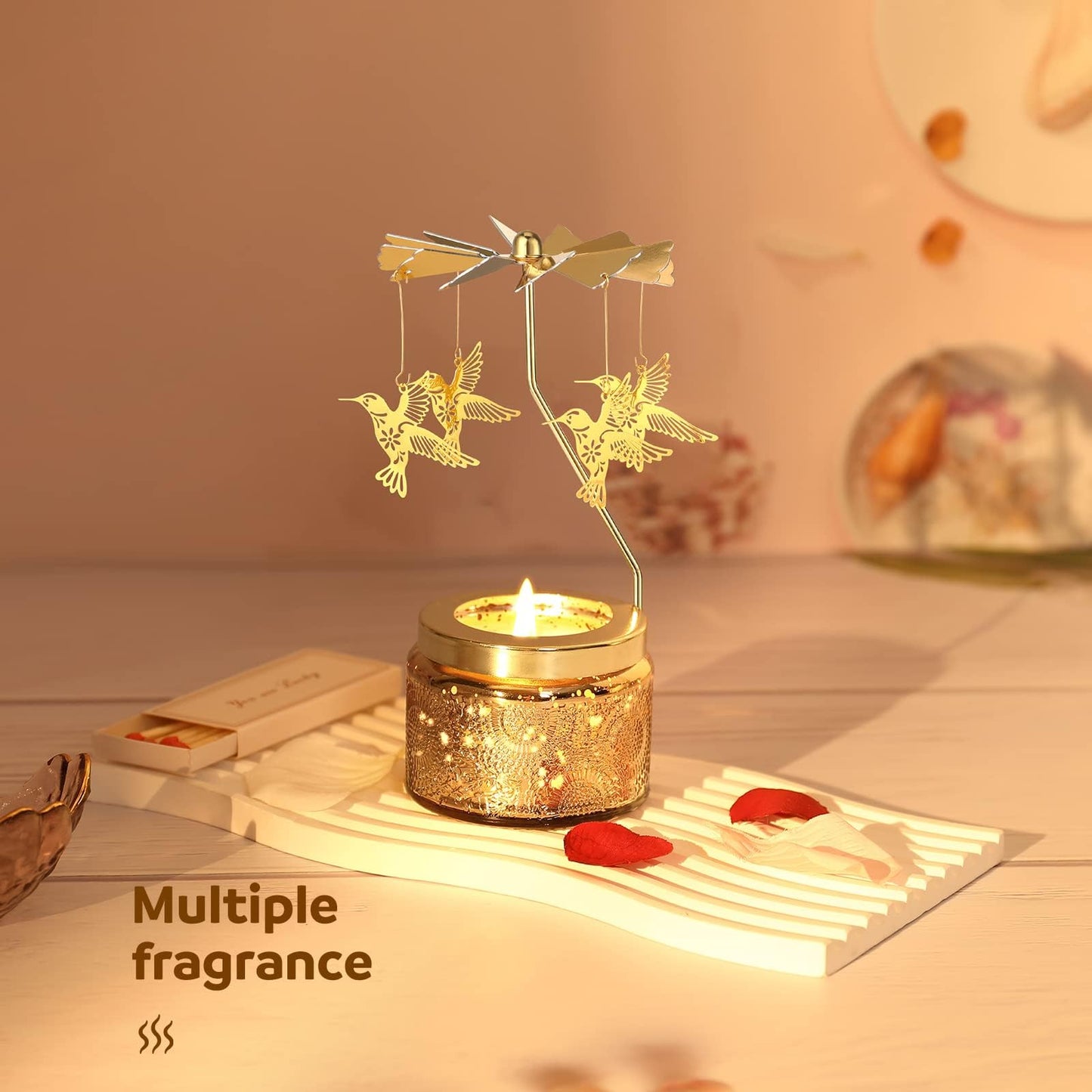 Hummingbird Gifts for Women, Unique Birthday Gift for Women, Rotating Scented Candles for Mom, Funny Birthday Gift for Grandma Wife Daughter, Gifts for Woman Who Have Everything