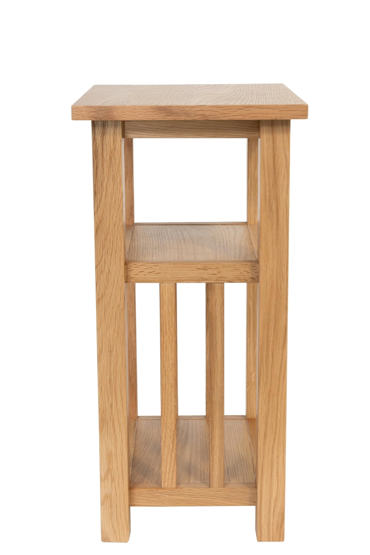 Delex Small Tables for Living Room Side Table with Storage Solid Oak Wood End Table for Sofa Couch and Bed Tea Coffee Table