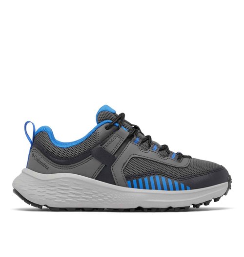 Columbia Konos™ Low (Little Kid/Big Kid) Dark Grey/Vivid Blue 6 Big Kid M