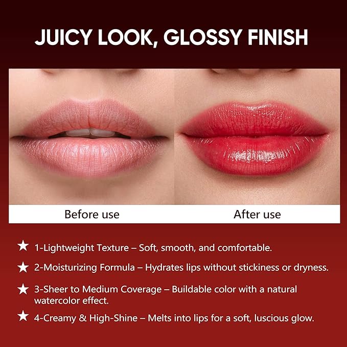 Moisture Latte Brown Lipstick – Hydrating Lip Balm for Dry, Cracked Lips, Weightless Creamy Lip Color with Vitamin E, Hydrasmooth, Glossy Juicy Finish, Long Lasting for Women (Latte)