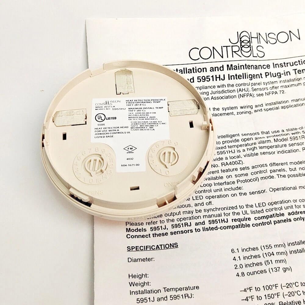New Controls 5951HJ 195 Degree Fixed Temp Heat(High Temp) Detector 5951HJ