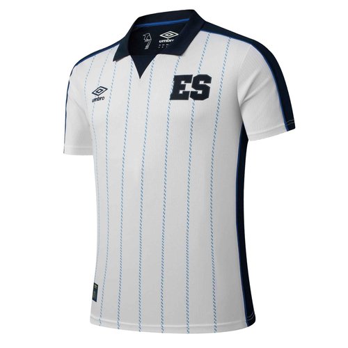 Umbro Men's Soccer Jersey, Off White/Blue-4th Short Sleeve