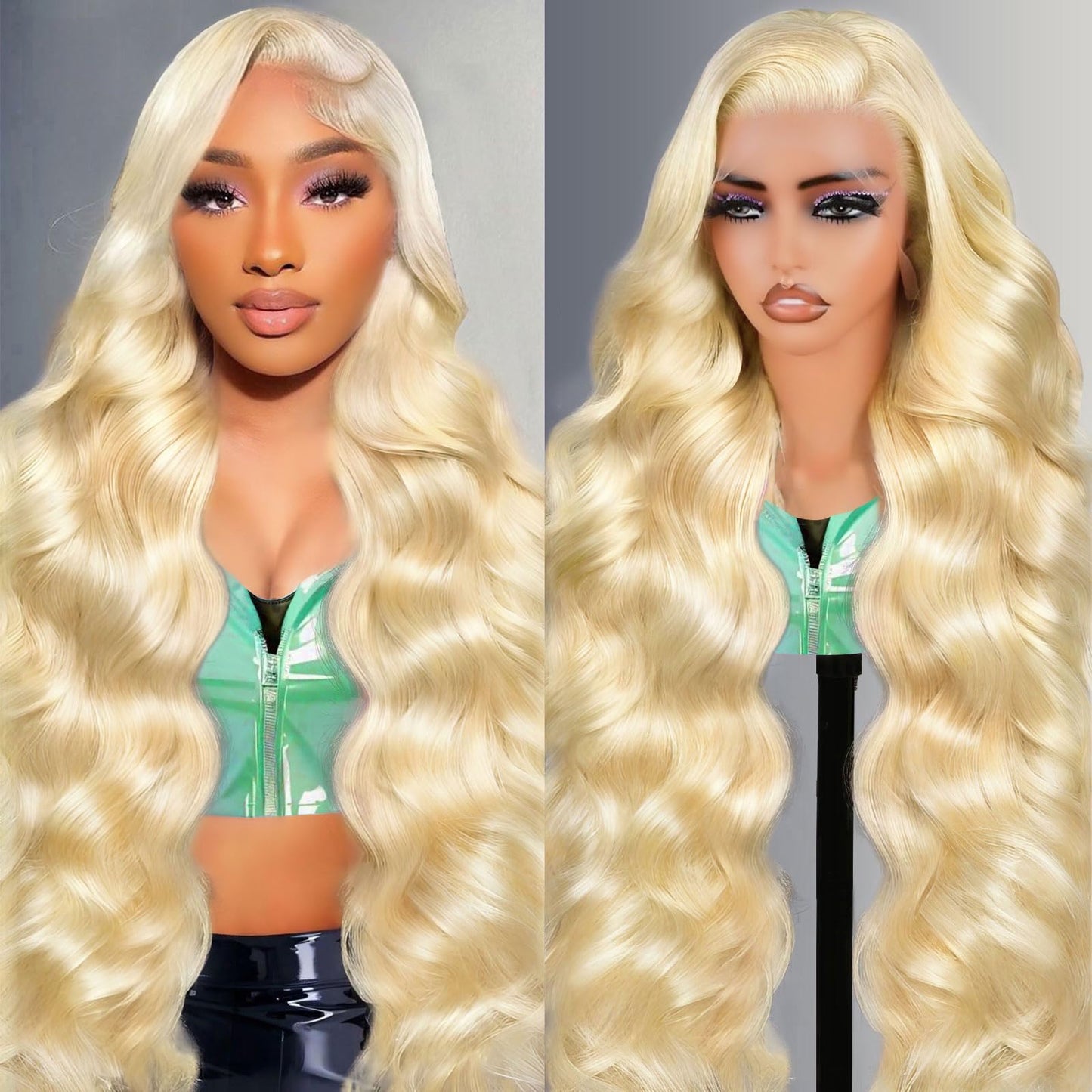 Shciyair 613 13x6 Lace Front Wig Human Hair 28 Inch 200 Density Blonde Wig Human Hair 613 HD Lace Frontal Wig 13x6 Blonde Body W