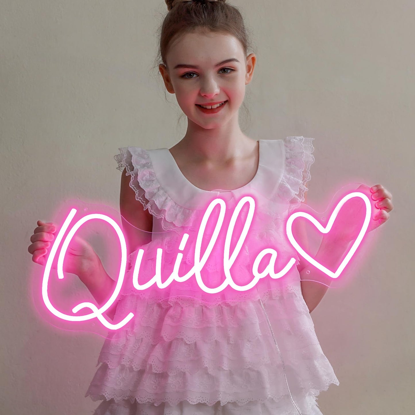 Klampo Custom Neon Sign, LED Neon Sign Customizable For Wall Decor, Personalized Neon Name Sign For Birthday Gifts, Wedding Party Light Up Neon Lights Sign