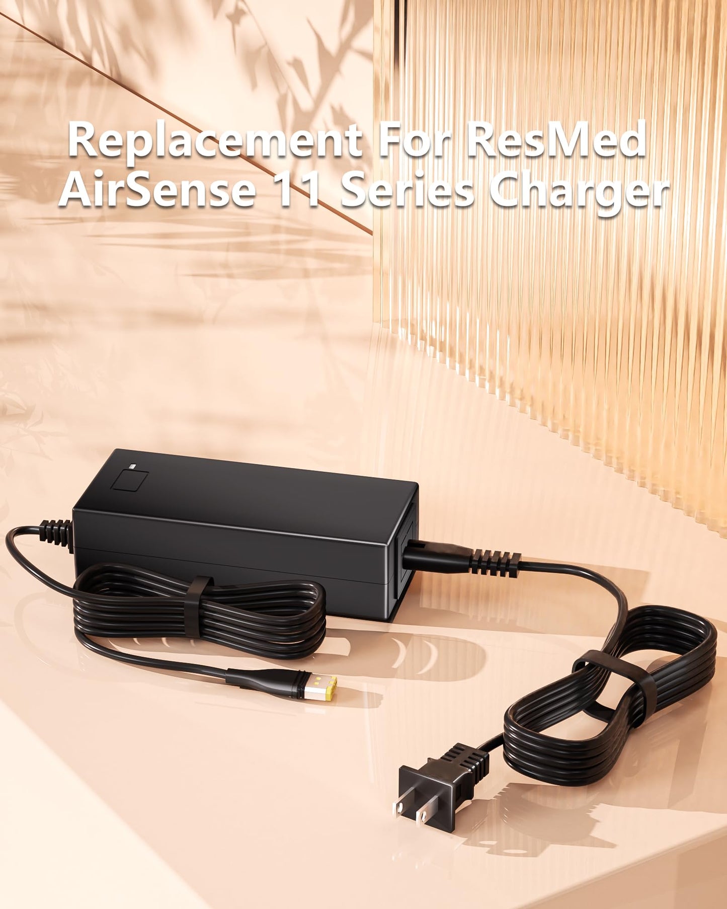WUKUR Replacment for Resmed Airsense 11 Power Cord Compatible with ResMed AirSense 11/ResMed AirSense 11 AutoSet/ResMed AirSense 11 CPAP/ResMed AirSense 11 Elite/ResMed AirMini CPAP Machine