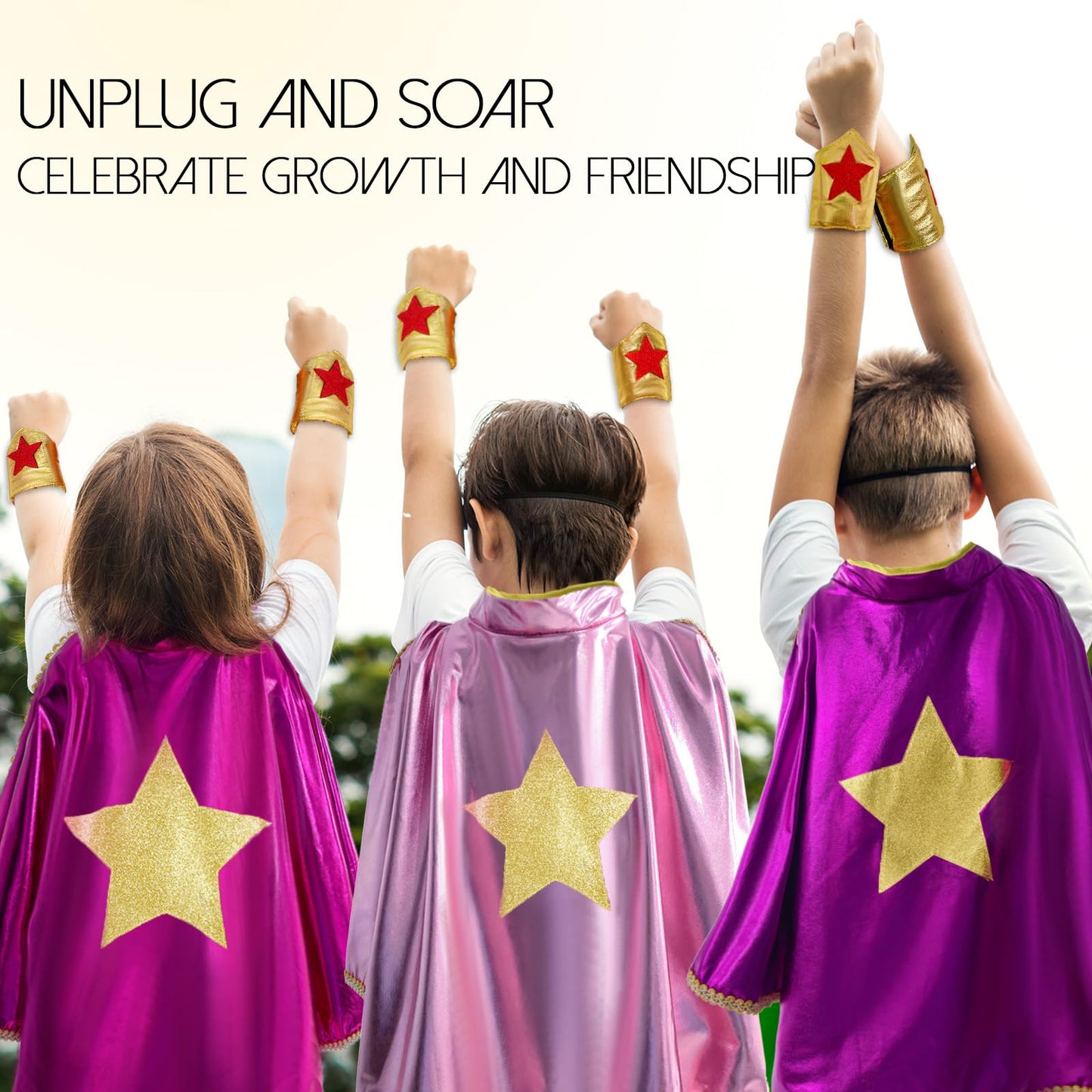 iROLEWIN Wonder Star Superhero-Costumes for Girls Dress-Up Super-Hero-Capes for Kids Tiara Tutu as Halloween Birthday Gifts