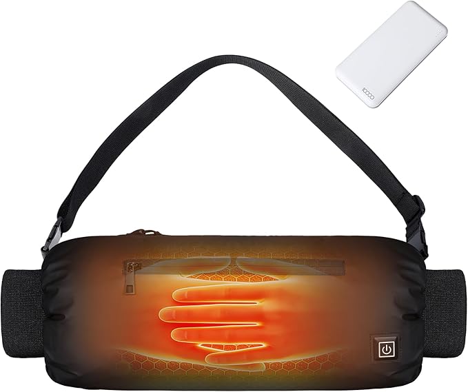 Heated Hand Warmer Pouch Hand Muff with 10000mAh Rechargeable Power Bank Portable USB Hand Warmer Muff