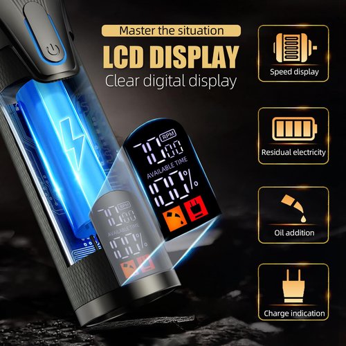 KIKIDO Professional Hair Clippers for Men,USB Rechargeable Hair Trimmer,Men's Grooming Kit for Hair, Face, Beard, for Barbers Shop & Home Use