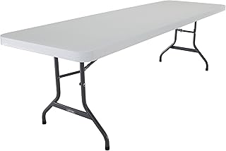 Lifetime 22980 Folding Utility Table, 8 Feet, White Granite, 96"""