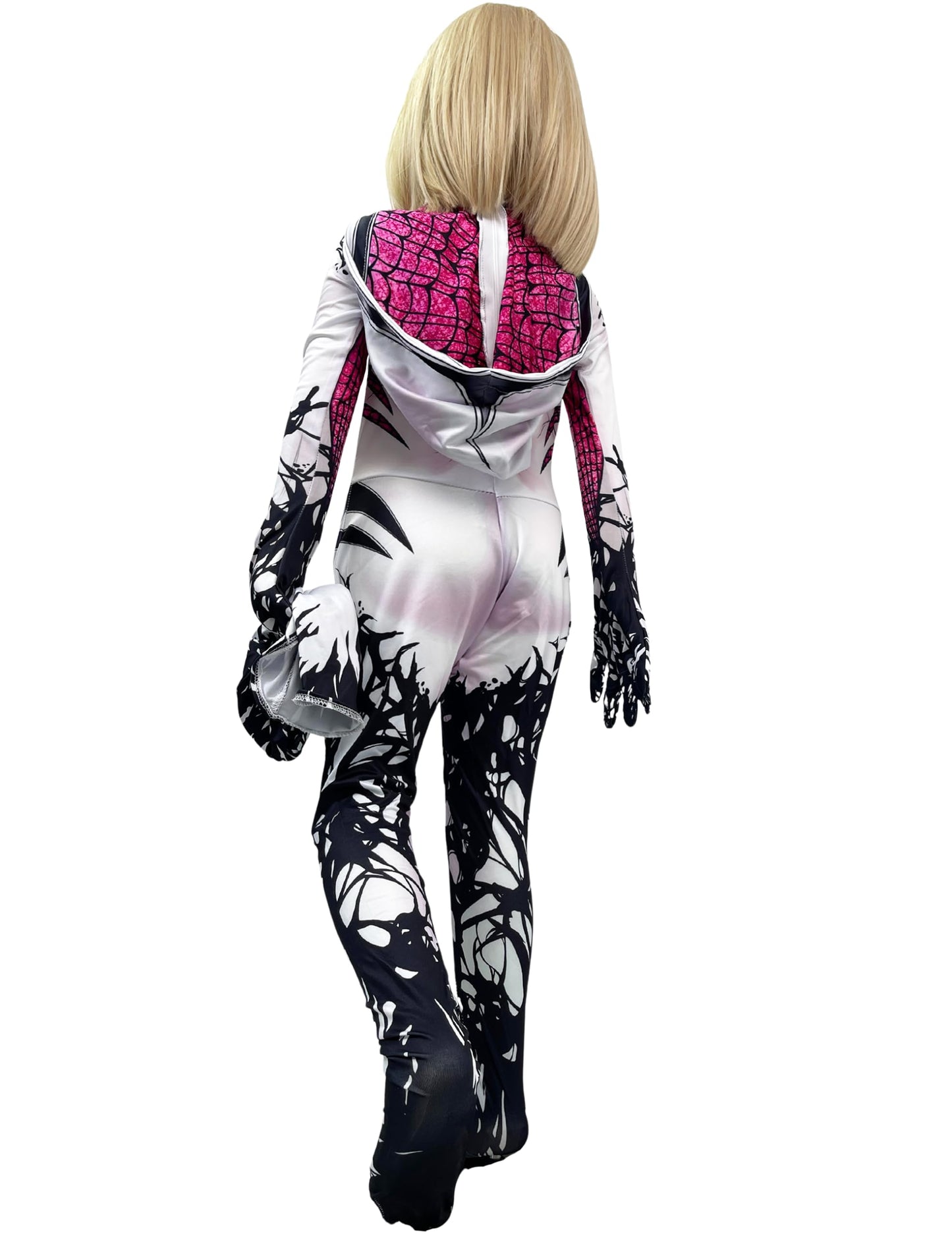 Dokiory Girls Costume Halloween Bodysuit Mask Spandex Jumpsuit Cosplay for Kids Toddlers