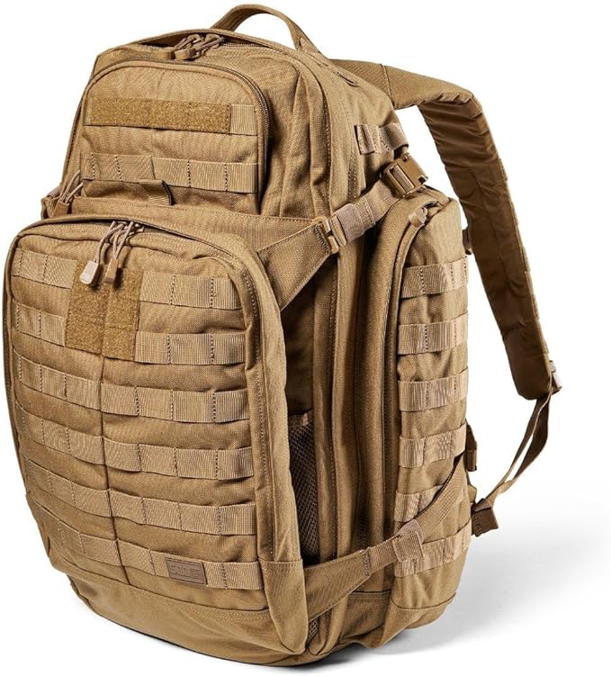 5.11 Tactical Backpack, RUSH 72 2.0 Military Survival Molle Back Pack with Laptop Compartment, Large, 55L, Style 56565ABR