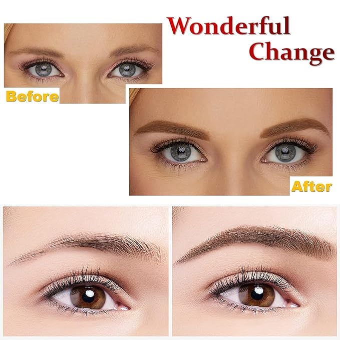 AWCCXMYM 5 Pcs Dark Brown Eyebrow Pencils for Women with Sharpener Waterproof and Sweat-Proof Eyebrow Pen Long-Lasting Eyeliner Pencil Create a Natural Eye Brow Makeup