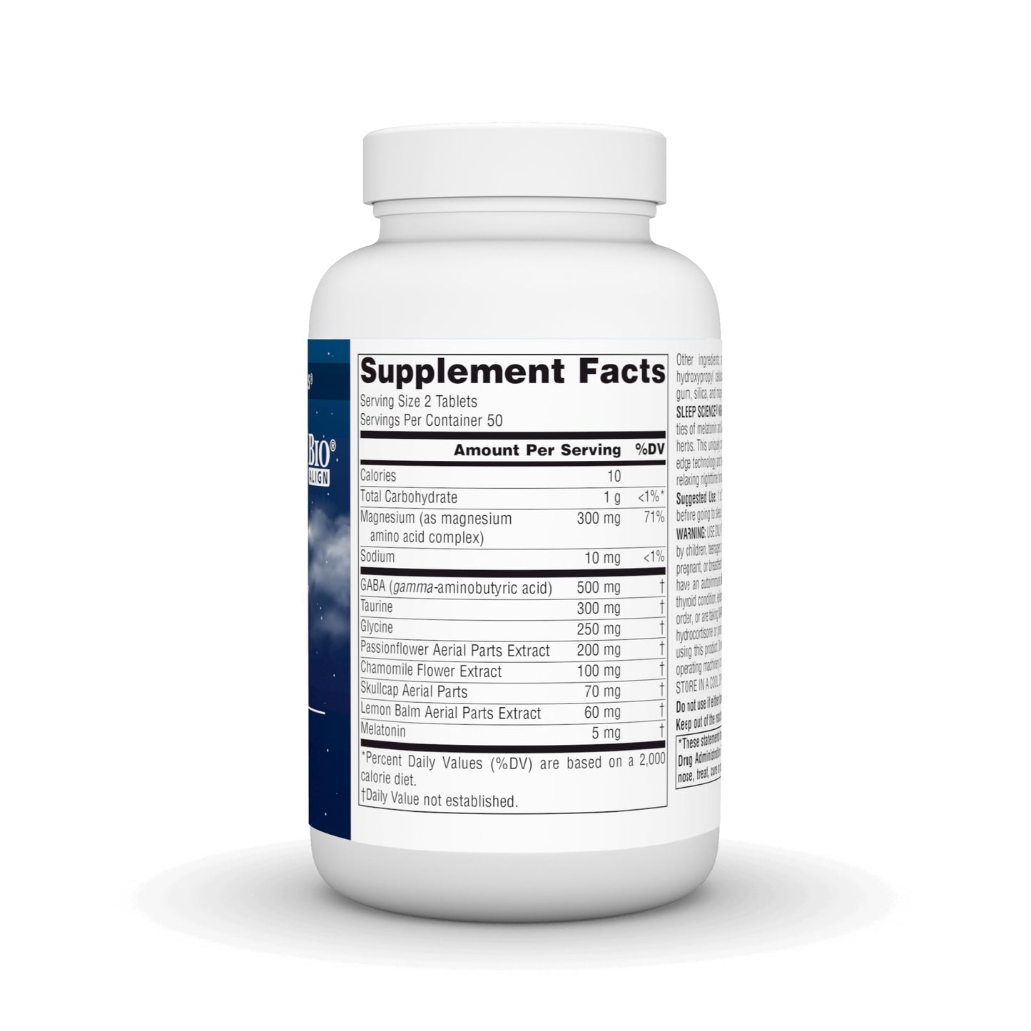 Source Naturals Sleep Science NightRest with Melatonin - BioAligned MultiNutrient & Herb Complex, for Rest & Relaxation Support* - 100 Tablets