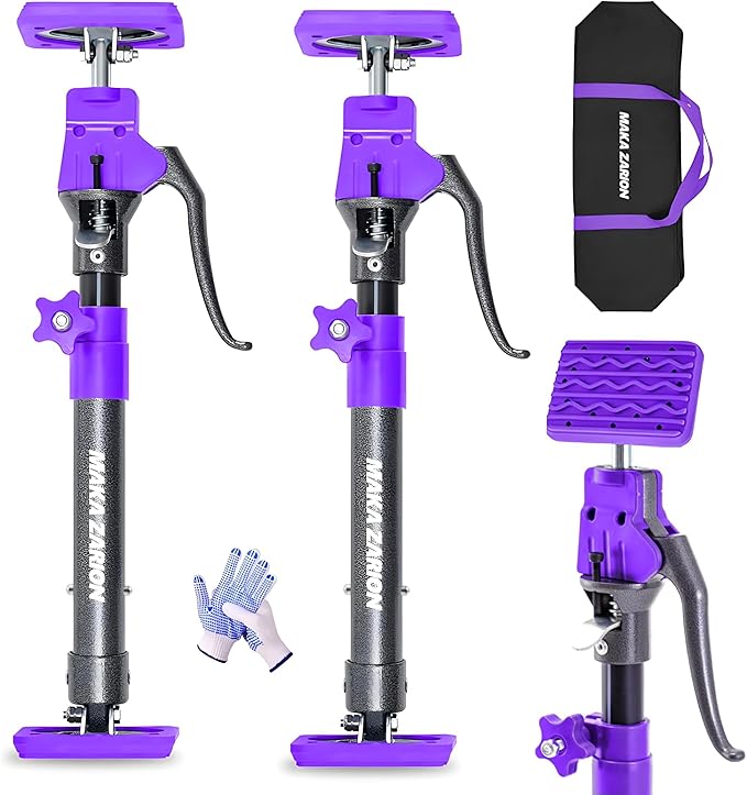 Quality Steel Cabinet Jacks for Installing Cabinets, 3rd Hand Support System 200LB, Adjustable Support Pole Jack 15.8-23.6 in, Perfect for Cabinet Lift Installation Tools, Quick Support Rod, 2-Pack
